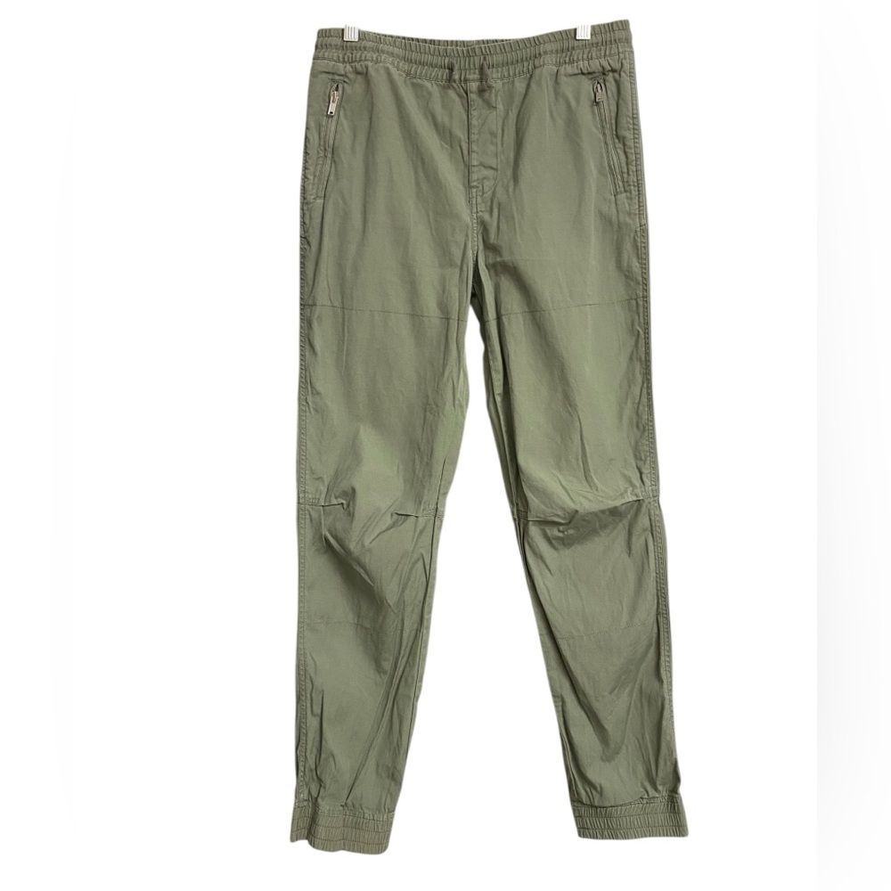 Polo Ralph Lauren Poplin Joggers Sz Boys Youth XL (18-20) Olive Faded Zip Pocket
